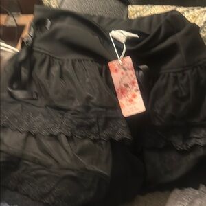 SHEIN Black Layered Skirt